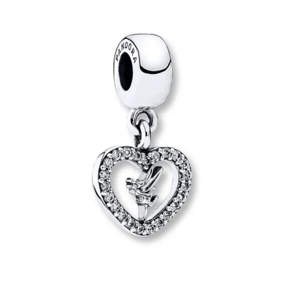 Pandora  Disney Love Tinkerbell Charm NWOT - Picture 1 of 4